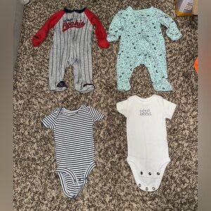 Bundle of Preemie Clothes - footies and onesies
